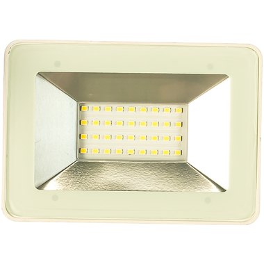 Светодиодный прожектор SAFFIT SFL90-30 2835SMD, 30W 6400K AC220V/50Hz IP65, белый в компактном корпусе 55072