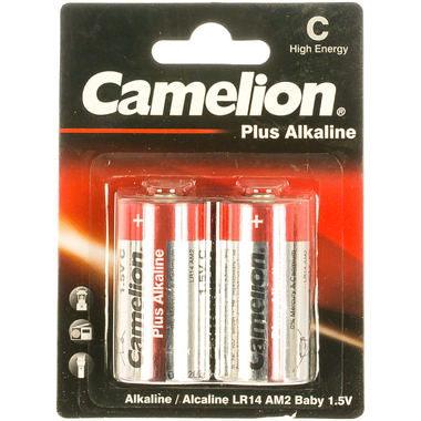 Батарейка 1.5В Camelion, LR14 Plus Alkaline BL-2,1653