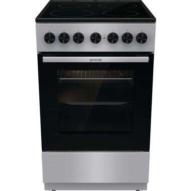 Плита электрическая Gorenje GEC5B20SG серебристый, стеклокерамика (без крышки) 741183