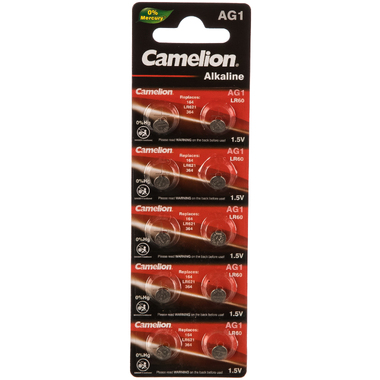 Батарейка для часов Camelion G1 BL-10 Mercury Free AG1-BP10 0%Hg 364A/LR621/164 12809