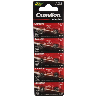 Батарейка для часов Camelion G3 BL-10 Mercury Free AG3-BP10 0%Hg 392A/LR41/192 12811