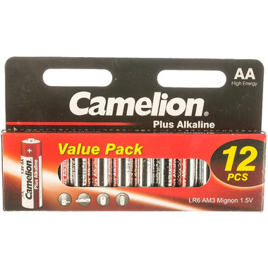 Батарейка 1.5В Camelion, LR 6 Plus Alkaline BLOCK-12, 5818