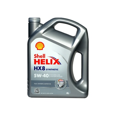 Моторное масло синтетическое Helix HX8 Synthetic 5w40, 4 л Shell 550051529 (550046362, 550040295)