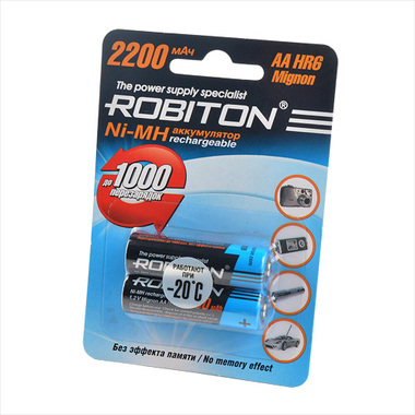 Аккумулятор ROBITON 2200MHAA-2 BL2 (2шт) 8791