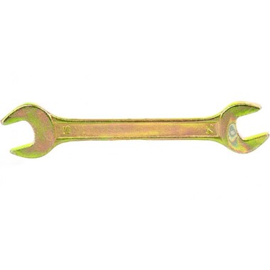 Рожковый ключ, 14x15 мм, желтый цинк СИБРТЕХ 14308