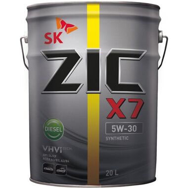 Моторное масло ZIC X7 5W-30 Синтетическое 20 л 192610