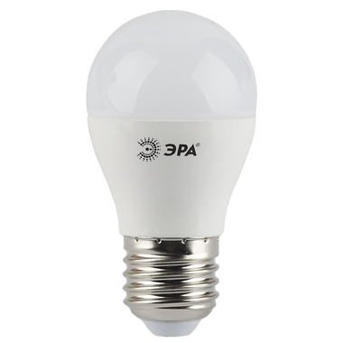 Светодиодная лампа ЭРА LED P45-5W-840-E27, шар, нейтральный Б0028488 ERA