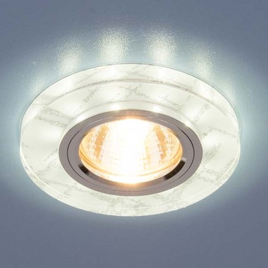 Встраиваемый светильник Elektrostandard 8371 MR16 WH/SL / белый/серебро a031515