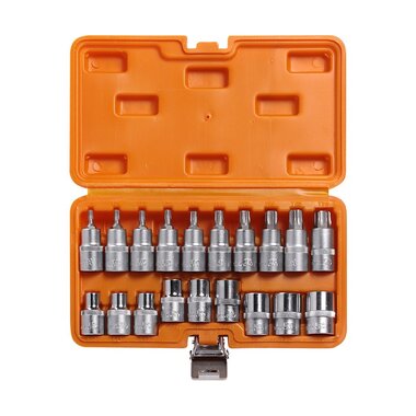 Набор головок 1/2" DR (TORX E10-E24, TORX T20-T70, L 55 мм, 19 шт.) Airline AT-BS-33