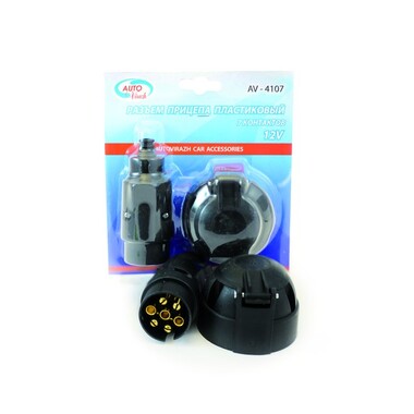 Разъем-электро фаркопа в блистере /пластик/ , комплект AUTOVIRAZH AV-4107