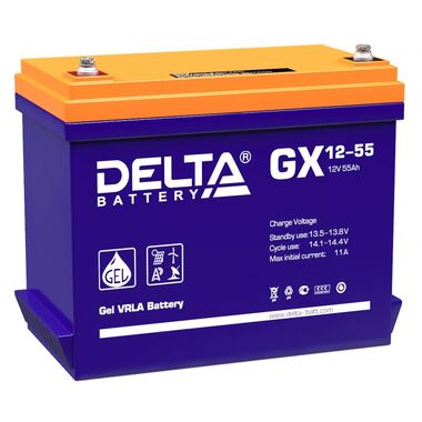 Батарея аккумуляторная Delta GX 12-55 DELTA-3075253128