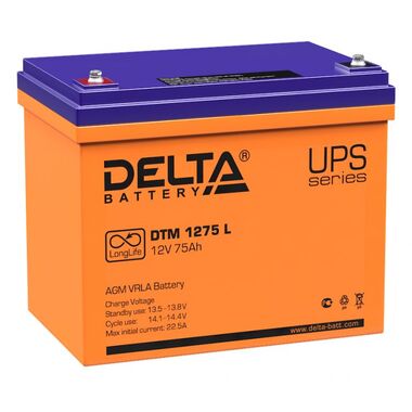 Батарея аккумуляторная Delta DTM 1275 L