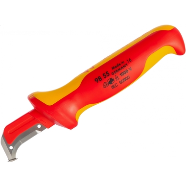 Нож для снятия изоляции с пяткой KNIPEX KN-9855