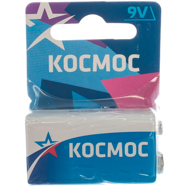 Батарейка Крона S 6F22 КОСМОС KOC6F221BL