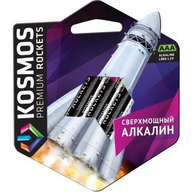 Батарейка KOSMOS premium ROCKETS LR03, 4 шт КОСМОС KOSLR03ROCKETS4BL