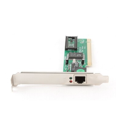 Сетевой адаптер Gembird Ethernet 100/10, PCI, чипсет RTL8139C NIC-R1