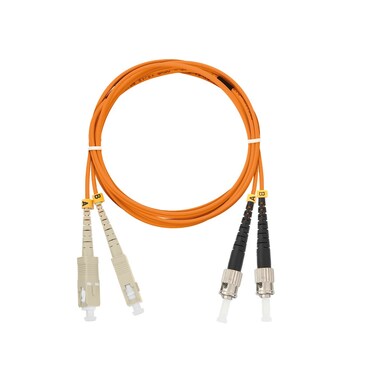 Переходной волоконно-оптический шнур NIKOMAX оранжевый, 3м NMF-PC2M2C2-SCU-STU-003