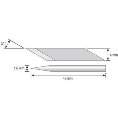 Лезвия специальные, игла 1,6 мм, 4 мм, 30 шт. для ножа OL-AK-5 OLFA OL-KB-5
