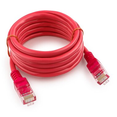 Патч-корд Cablexpert UTP PP12-2M/RO кат.5e, 2м, литой, многожильный розовый PP12-2M/RO