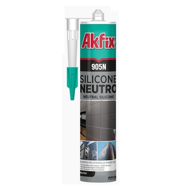 Нейтральный силиконовый герметик Akfix 905N, прозрачный, 310 мл. SA511