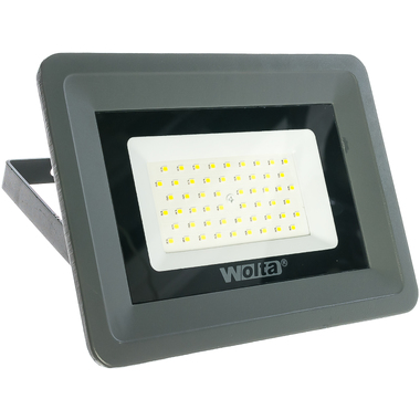 Светодиодный прожектор Wolta 5500K, 50 W SMD, IP 65, цвет серый, слим WFL-50W/06