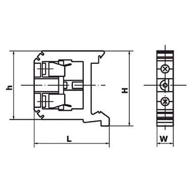 Клеммная колодка ЗНИ-16, 16мм2, синий IEK YZN10-016-K07